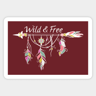 Wild and Free Sticker